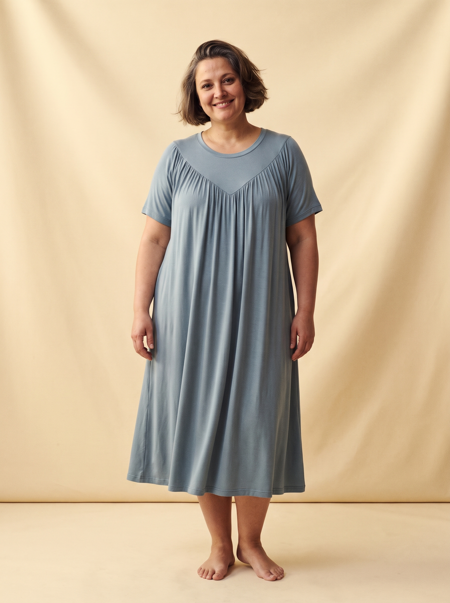Camisón Frescor – Azul grisáceo