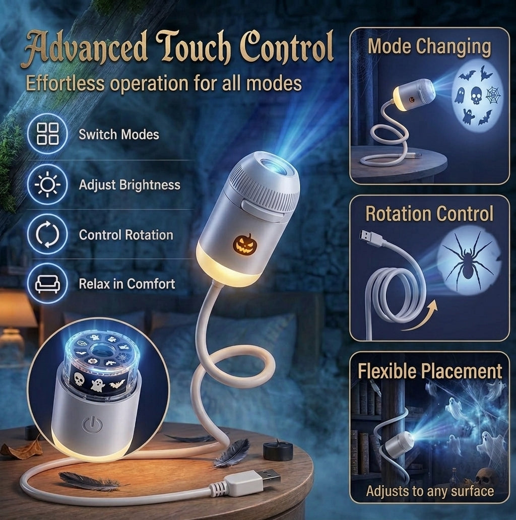 Proyector LED Halloween USB