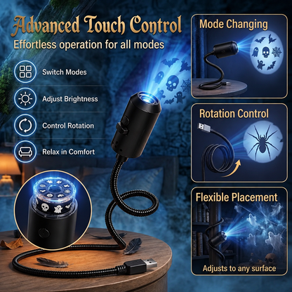 USB Halloween LED Projector