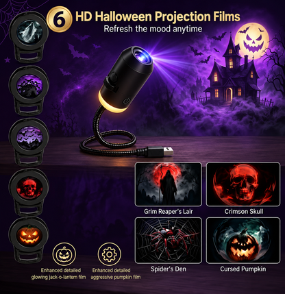 USB Halloween LED Projector