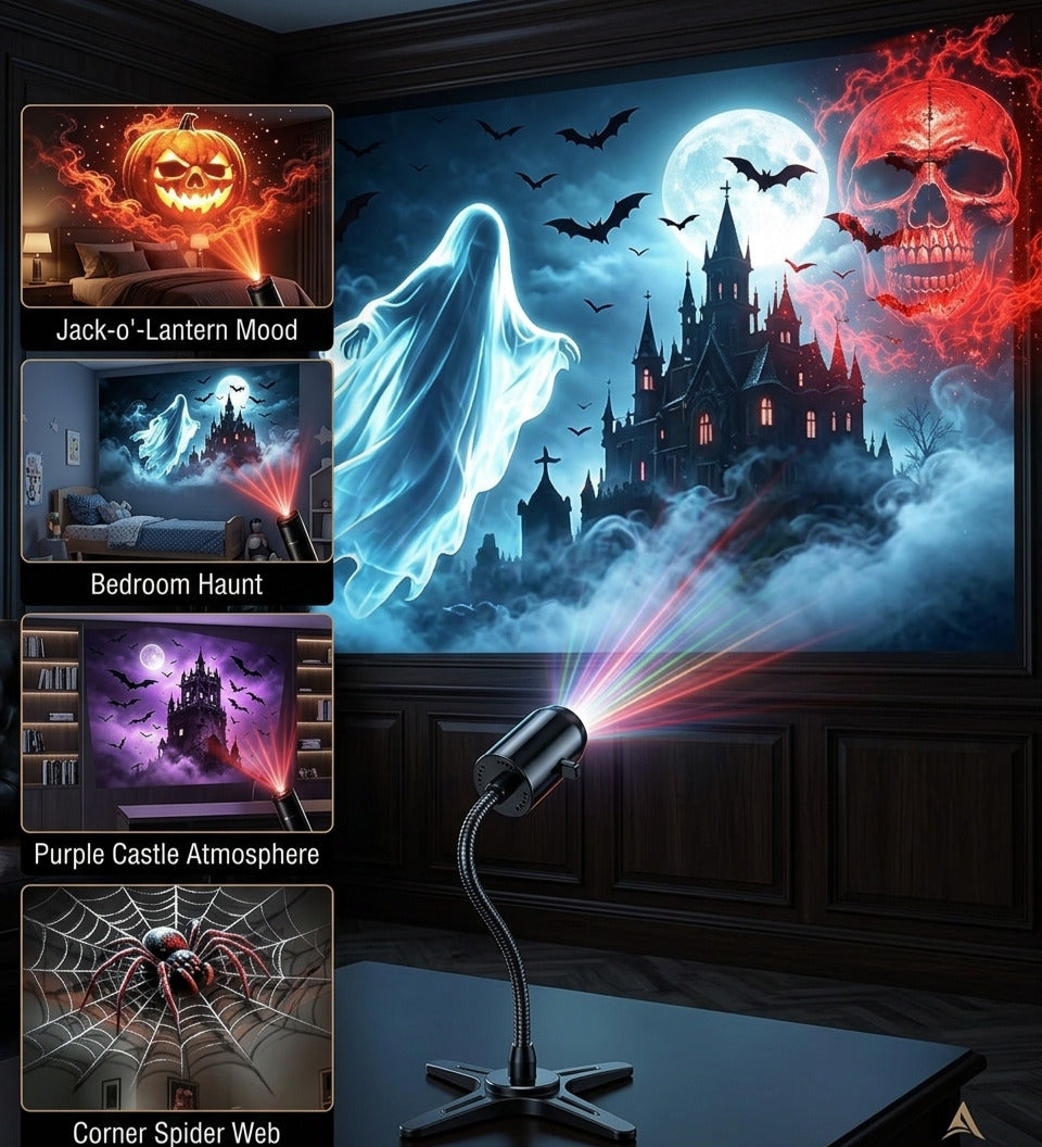 Proyector LED Halloween USB