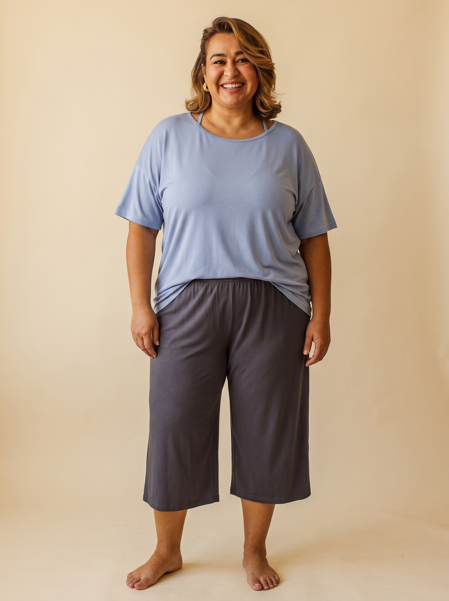Conjunto Frescor – Azul y gris